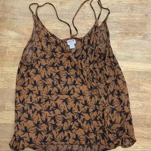 Strappy Shoulder, Cross Front Tropical Tank